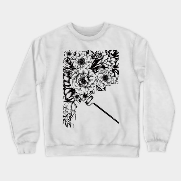 Floral Wall Crewneck Sweatshirt by Akbaly